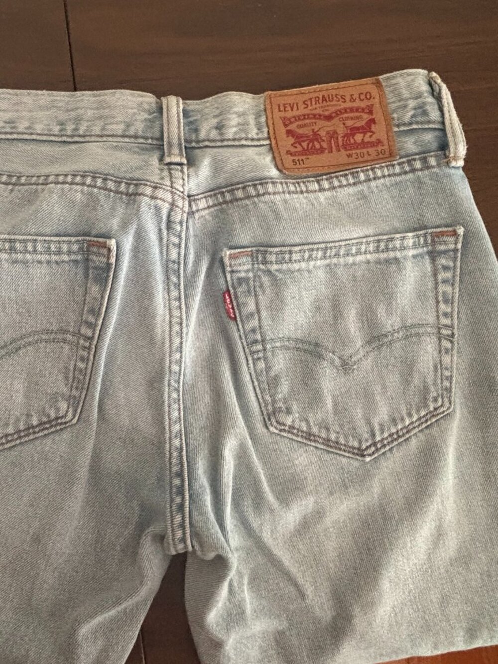 Levis 511. Women. Light blue.